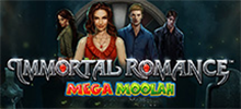 And the saga of this immortal romance continues! Immortal Romance Mega Moolah is exciting and feature-rich, with that hint of forbidden love. This sequel to Immortal Romance comes with a super random jackpot bonus that has the potential to pop on any spin of any amount. If that happens while you're playing, you're guaranteed one of four progressive jackpots! There are 5 reels and 243 ways to win, plus additional features that increase your chances of hitting a rewarding payout. You will fall head over heels in love with this new way to play.<br/>
<br/>
Enjoy this novel and secure your prize now!