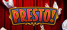 <div>Ladies and gentlemen, get ready for a great show with Presto! Spin the reels of this slot and score big wins, while tricks happen, and doves and rabbits come out of the hat. The countdown of illusion feathers adds intrigue and mystery and the four special resources, which are large numbers of illusions that will help you get greater rewards.</div>
<div><br/>
</div>
Pull up a chair and get ready for this magic show!